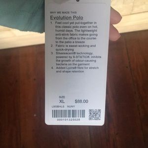 Men’s lululemon xl lightweight collared shirt